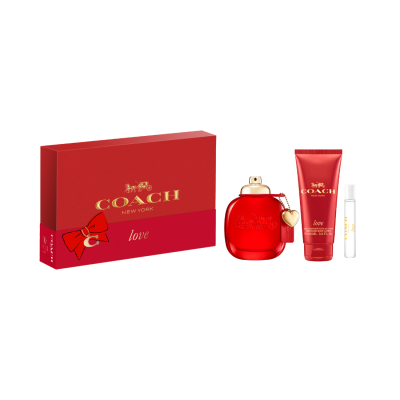 COACH LOVE EDP 90ML + TRAVEL SPRAY + BODY LOTION