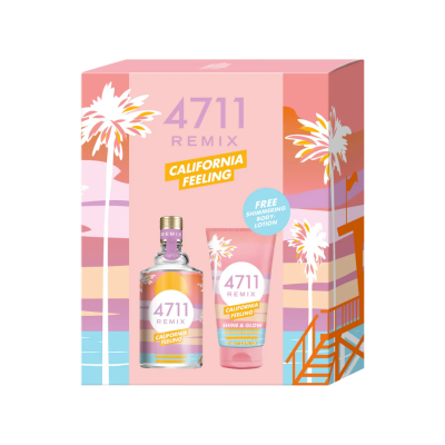 SET 4711 REMIX CALIFORNIA FEELING EDC 100ML + BODY LOTION